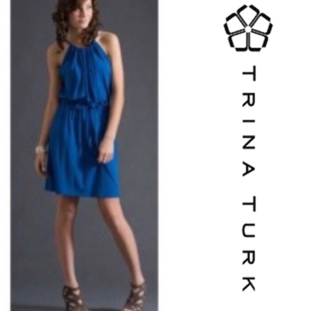 TRINA TURK Elegant Blue Women's Dress - Picture 3 of 11